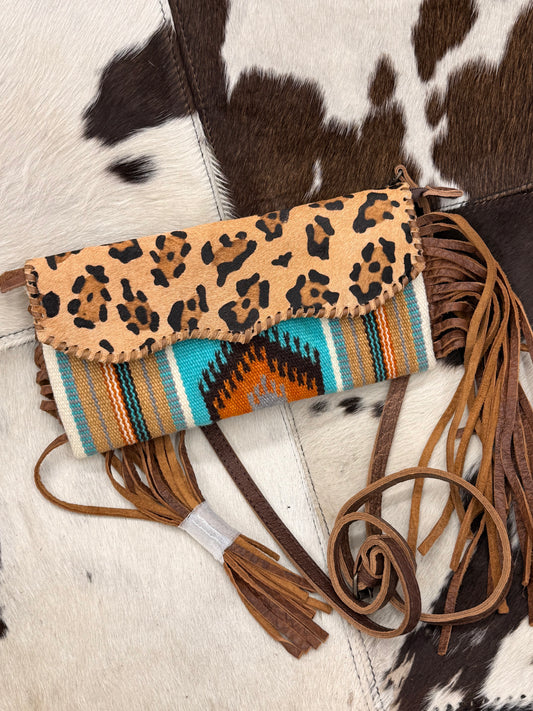 Leopard Saddle Crossbody
