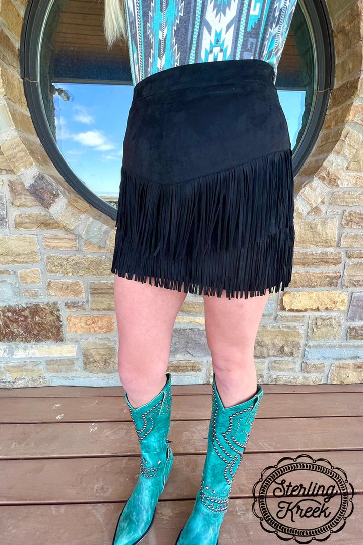 Fort Worth Fringe Skirt *size down!