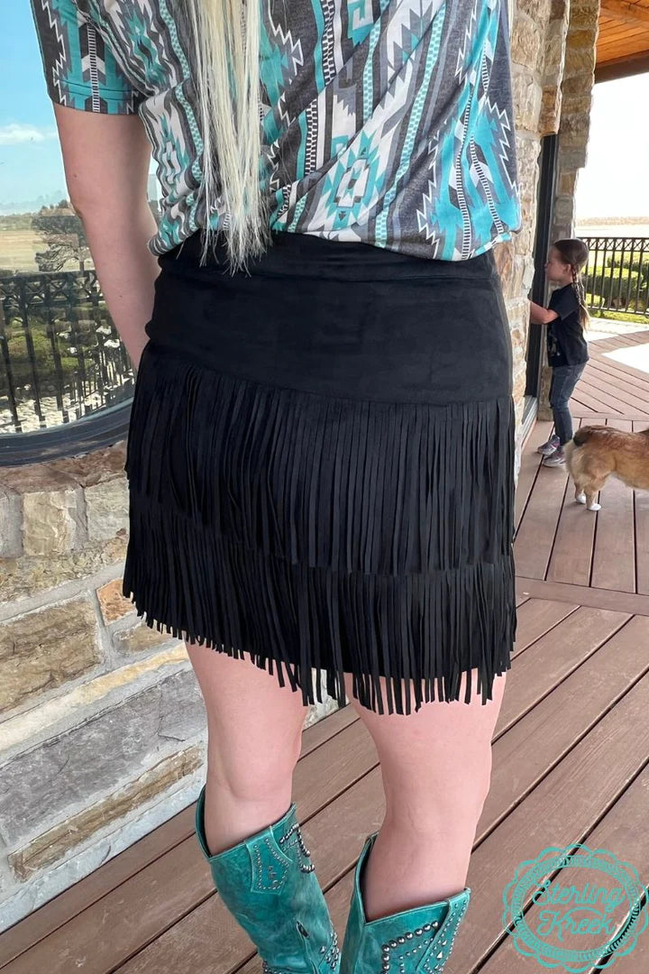 Fort Worth Fringe Skirt *size down!