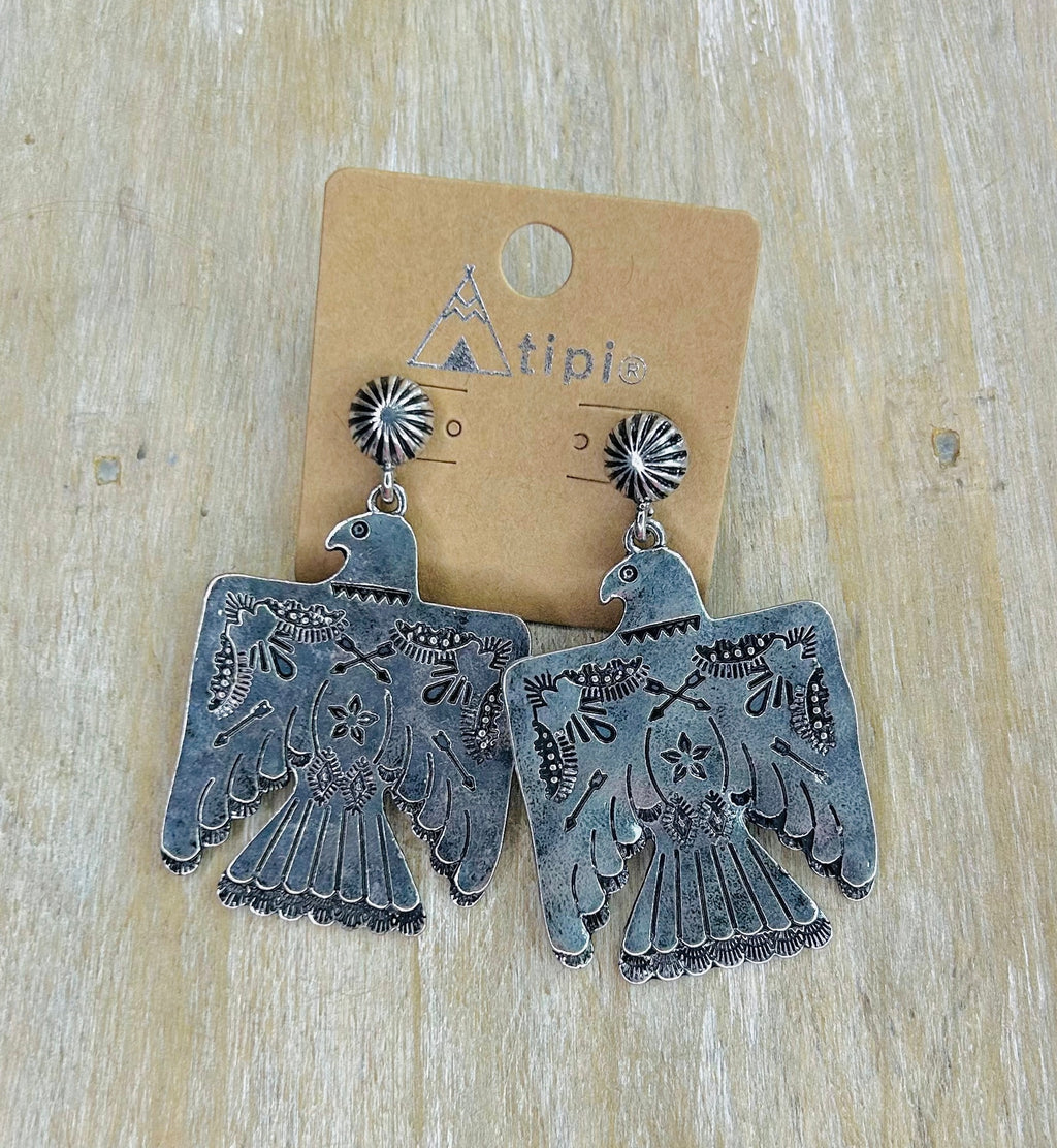 Large Thunderbird Earrings