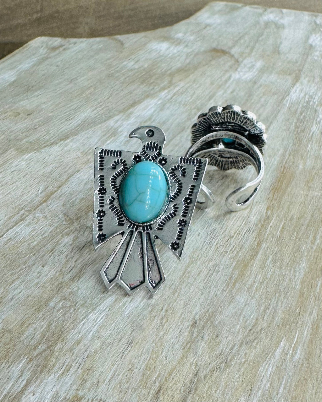 Thunder Bird Turquoise Ring