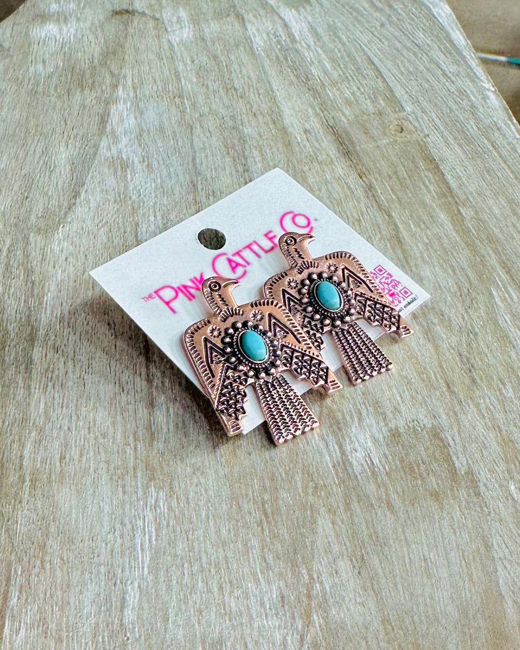 Copper Thunderbird Earrings