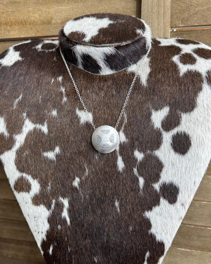 Stamped Pillow Pearl Necklace *Native