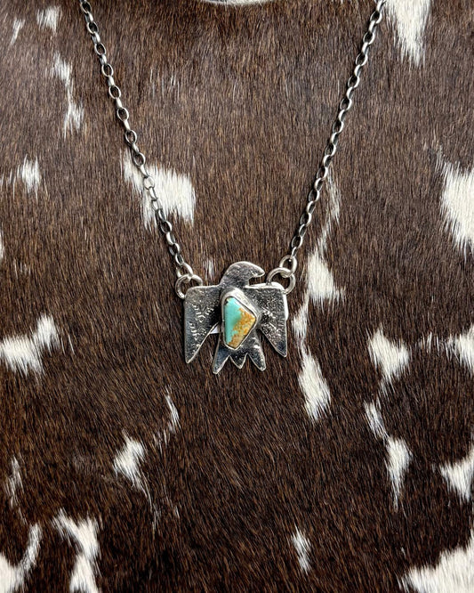 Jude Candelaria Kingman Thunderbird Necklace *Native
