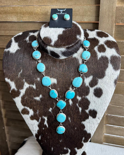 Blue Multi Stone Lariat *Native