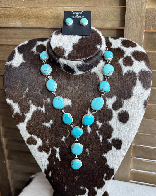 Blue Multi Stone Lariat *Native