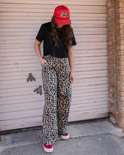 Off The Track Boxer Pants *Leopard