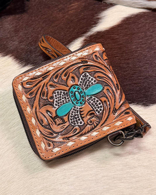 Bow Zipper Wallet Wrislet