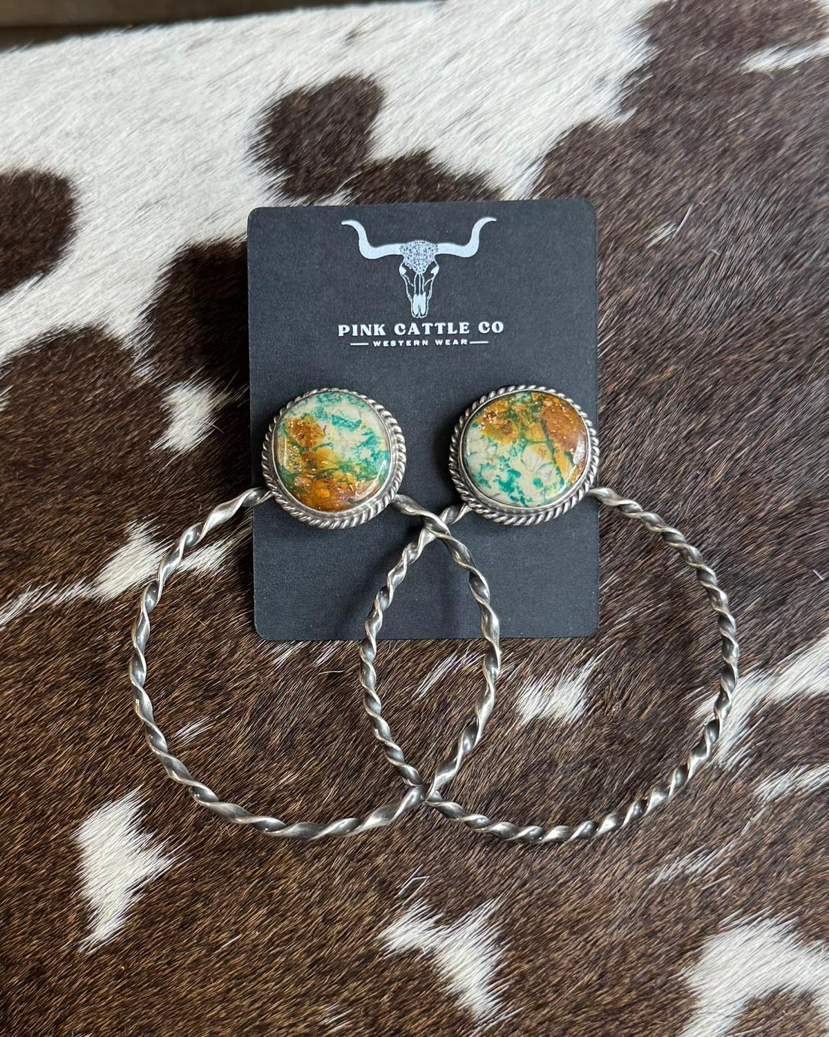 Royston Ribbon Twisted Hoop Earrings *Native