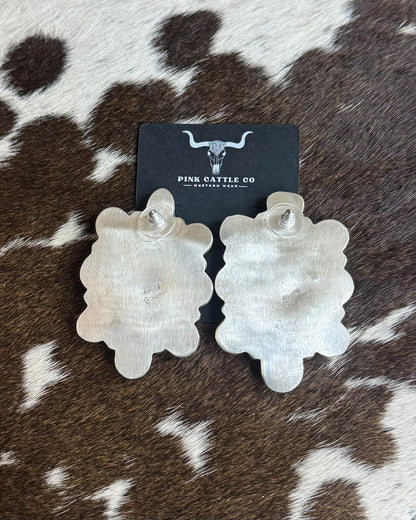 #8 Multi Stone Cluster Earrings *Native