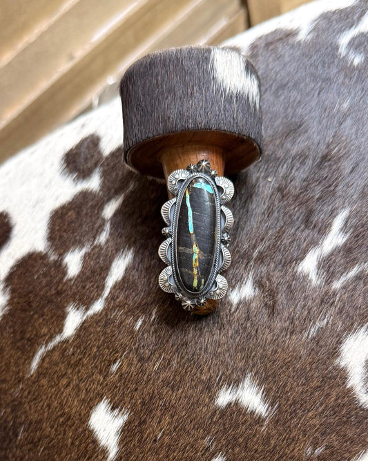 Black Jack Long Oval Ring *Native