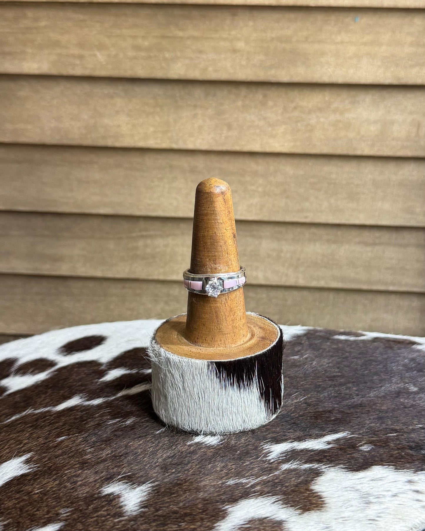 Single Pink Wedding Band Ring *Native