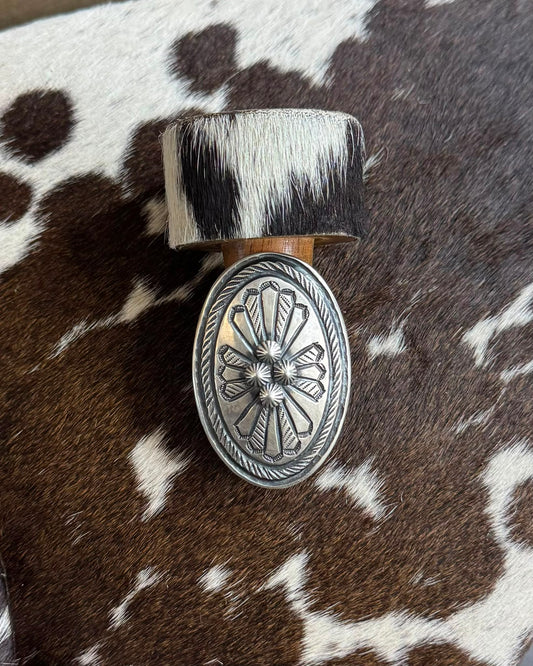 Sterling Concho Cross Ring *Native