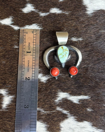 Palomino & Red Spiny Naja Pendant *Native