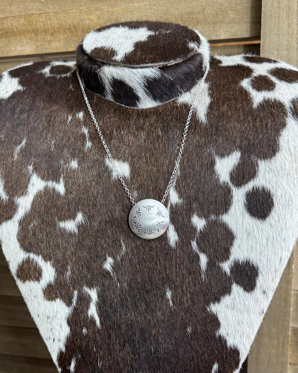 Stamped Pillow Pearl Necklace *Native
