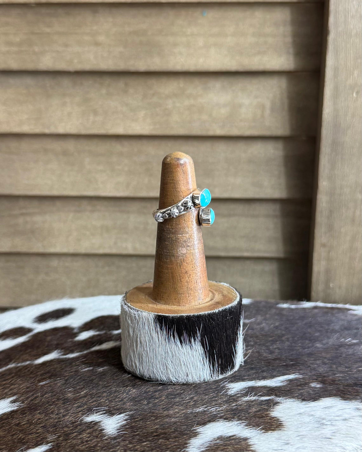 Double Stone Starburst Adj Ring * Native