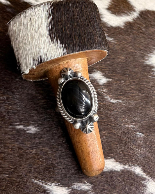 Black Onyx Adj Ring *Native