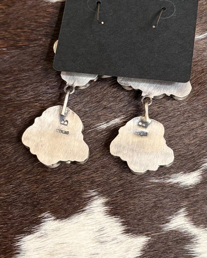 Mix Stone Cluster Dangle Earrings *Native
