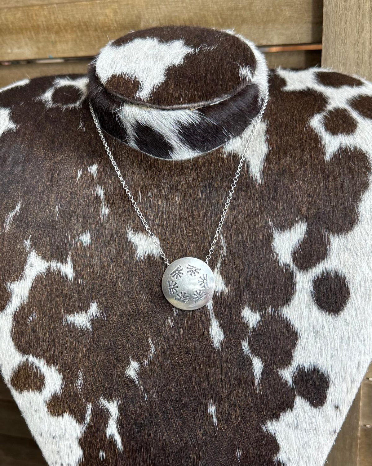 Stamped Pillow Pearl Necklace *Native