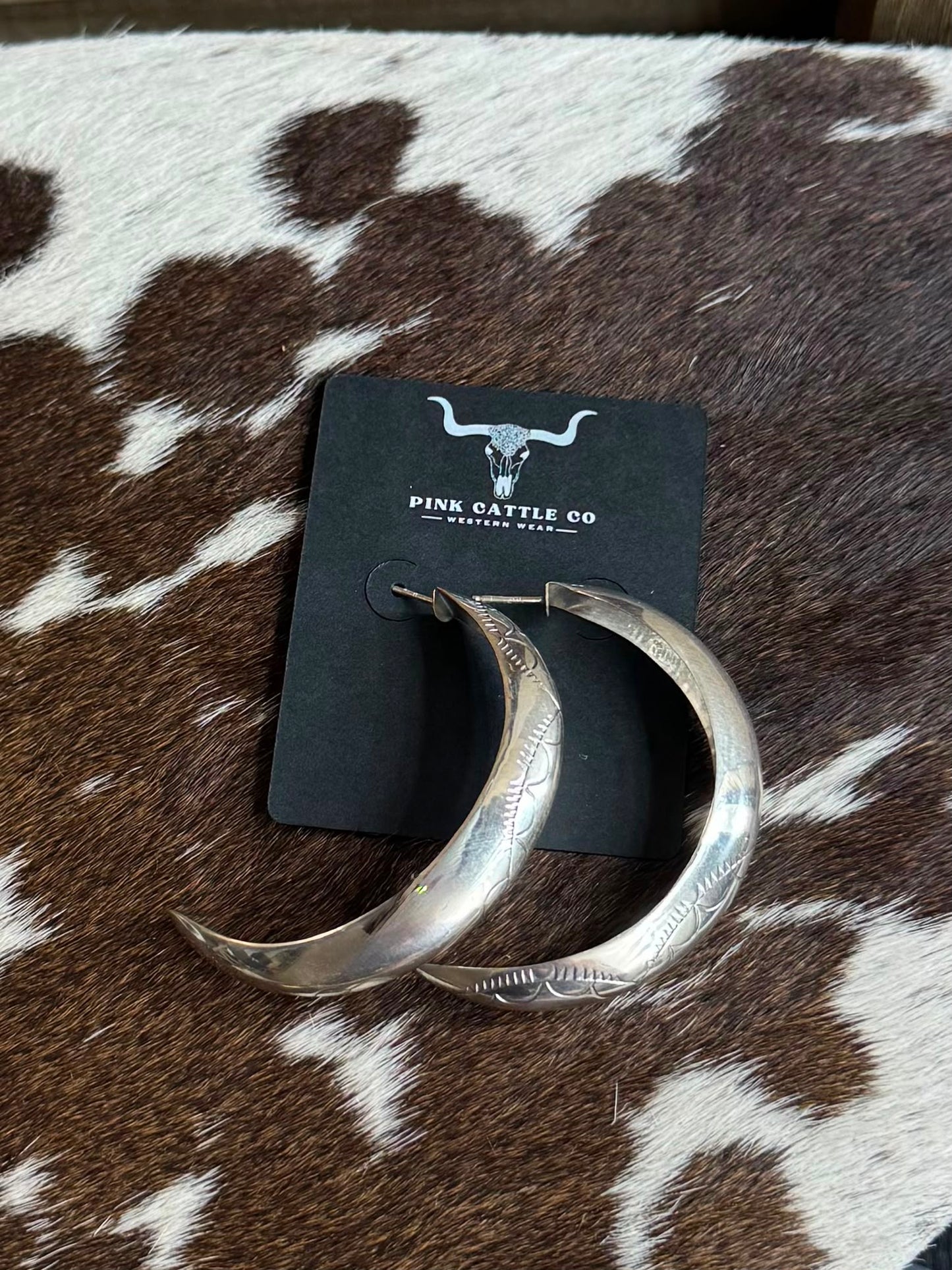 Sterling Pattern Half Hoops *Native
