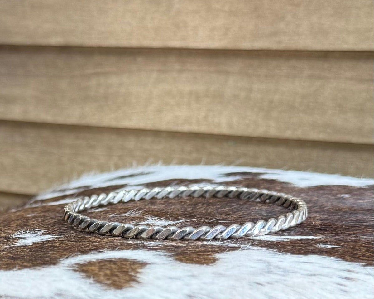 Sterling Silver Rope Cuff *NonNative
