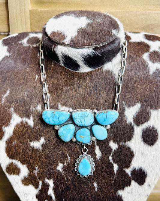 20.5" Blue Ridge Half Cluster Necklace *Native