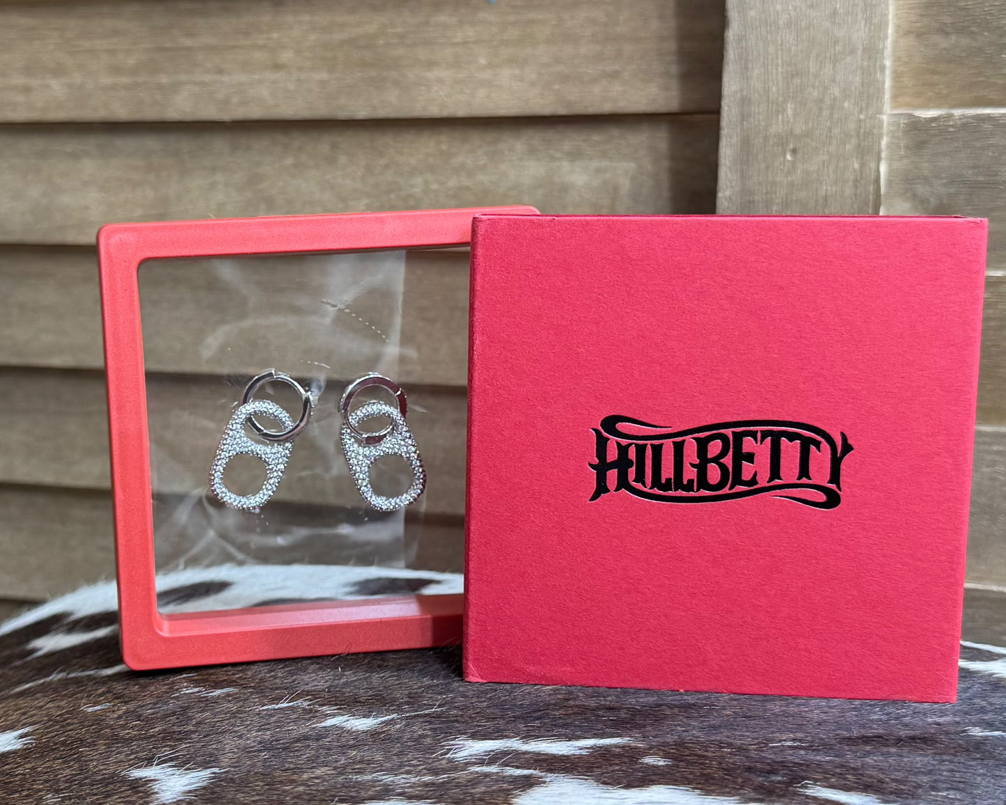 Hillbetty Rhinestone PopTab Earrings
