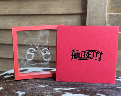 Hillbetty Rhinestone PopTab Earrings