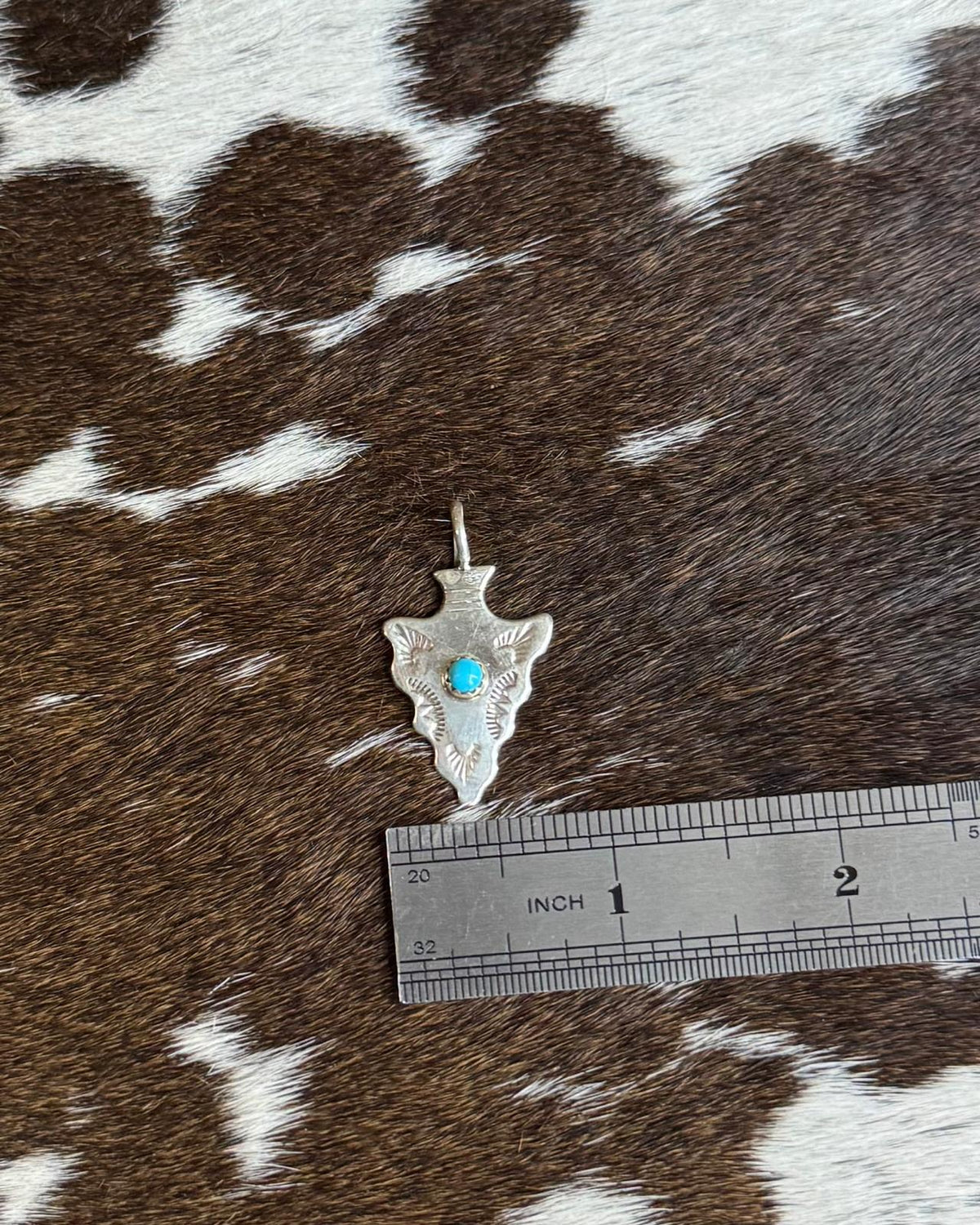 Turquoise Arrowhead Pendant *Native
