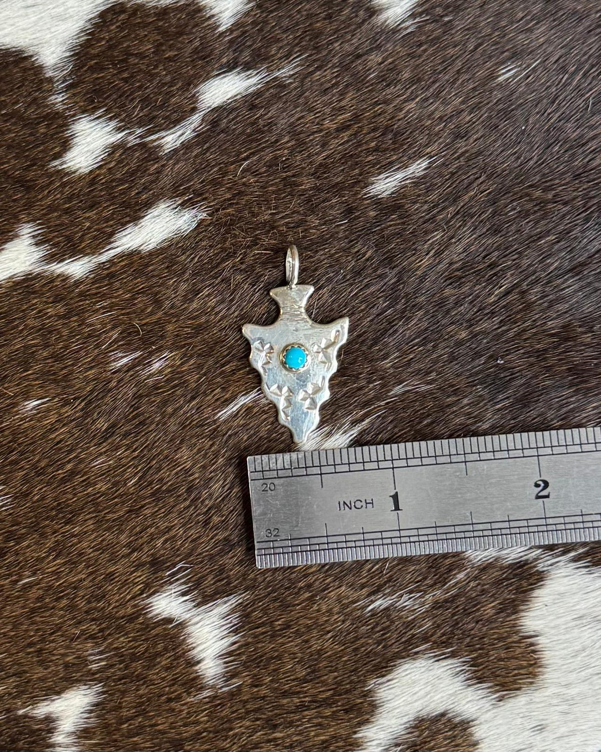 Turquoise Arrowhead Pendant *Native
