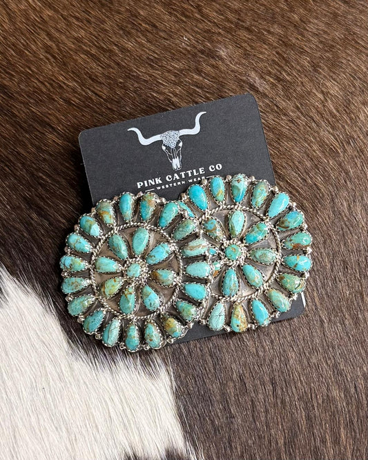Kingman 1.75” Cluster Earrings *Native