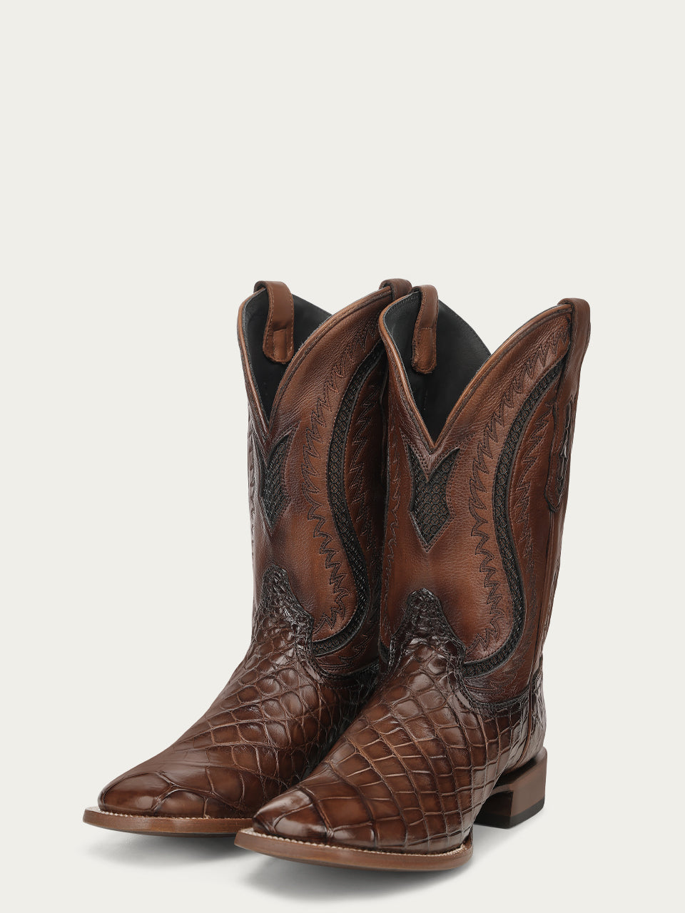 Corral Honey Alligator Inlay & Embroidered Men's Boot