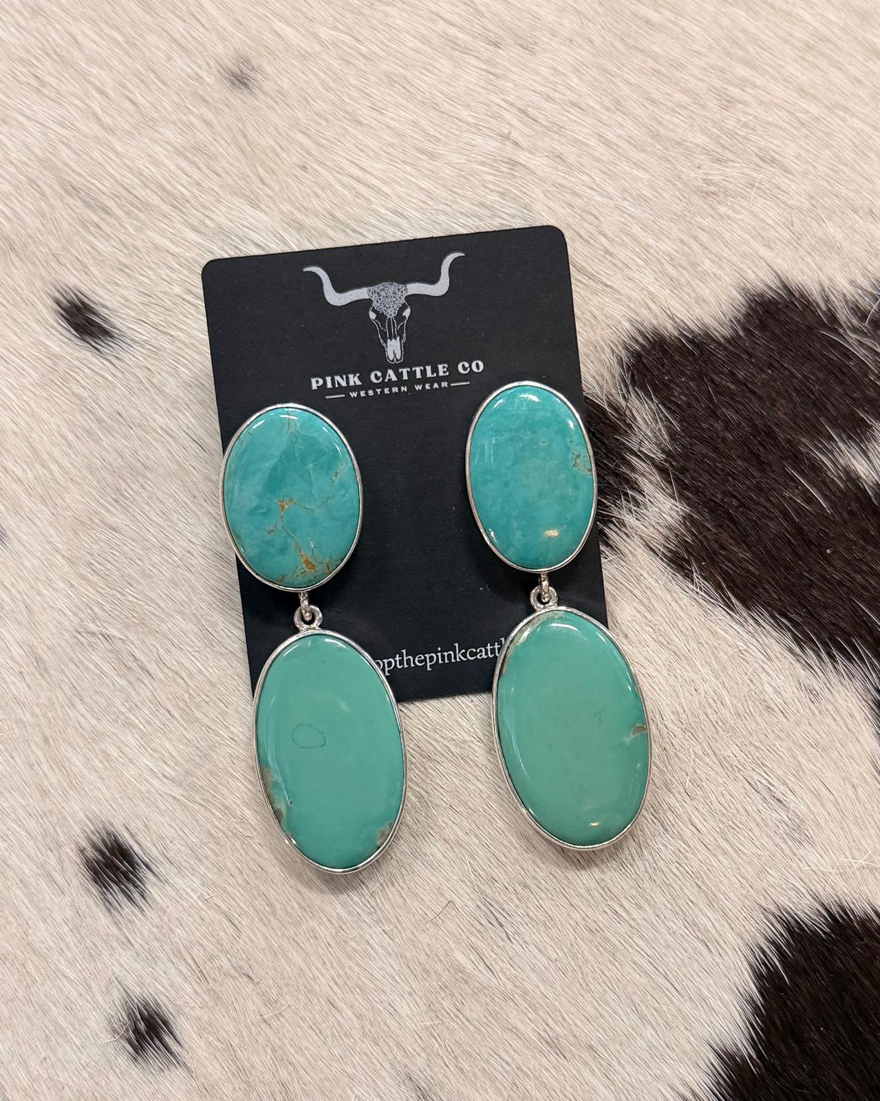 Federico Jimenez Green Oval Dangles