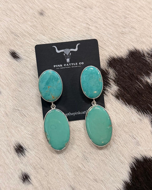 Federico Jimenez Green Oval Dangles