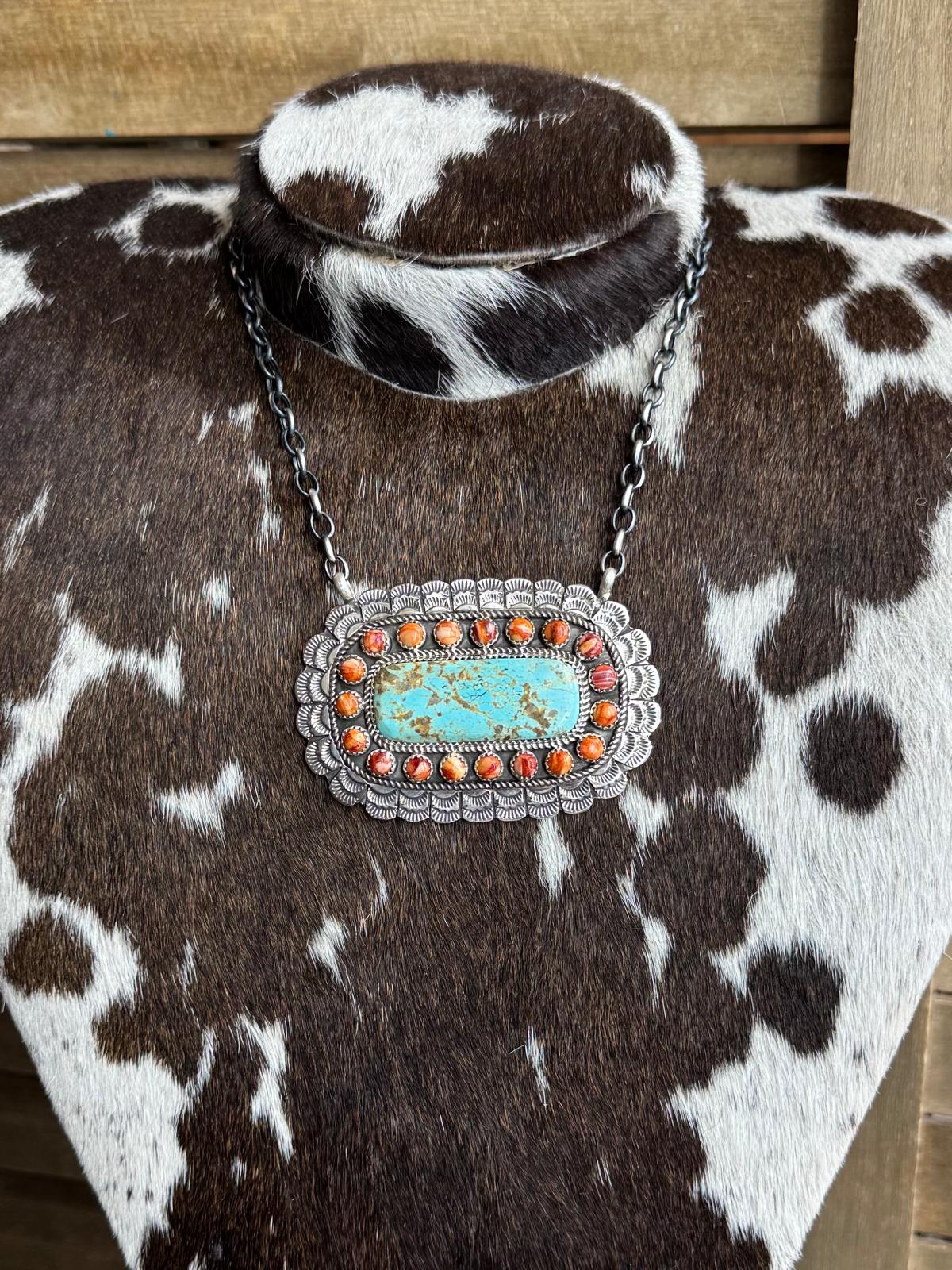 L.Etsitty Spiny & #8 Necklace *Native
