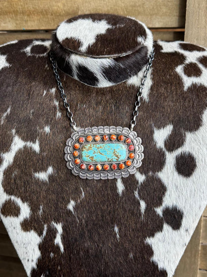 L.Etsitty Spiny & #8 Necklace *Native