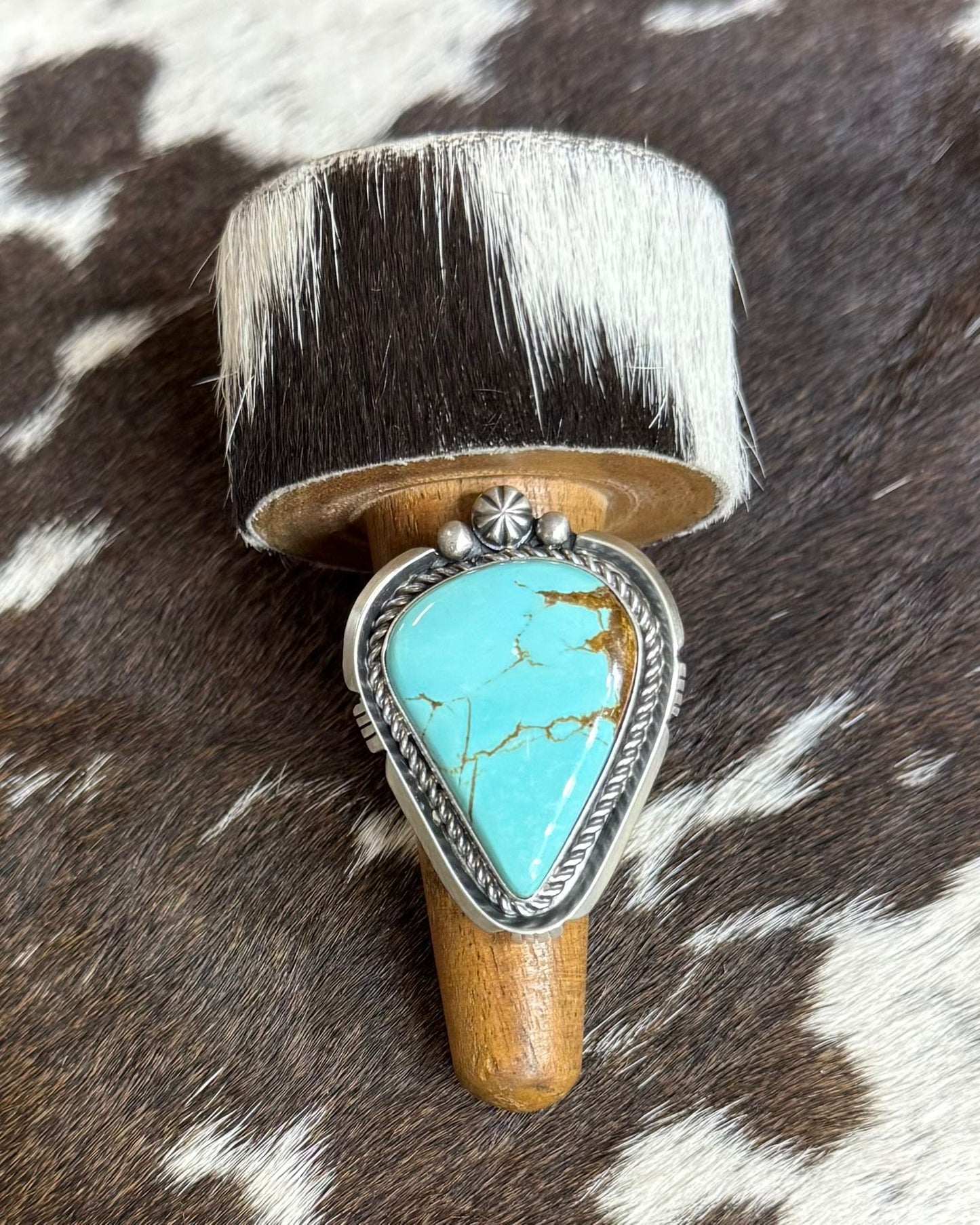 Teardrop Concho Bead Ring *Native