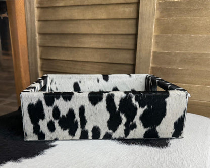 Black Cowhide Jewlery Tray
