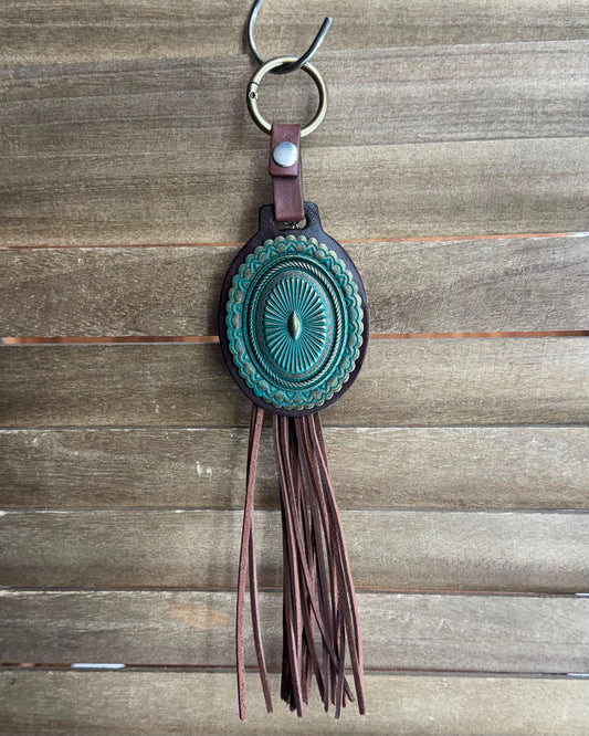 Concho Fringe Bag Charm