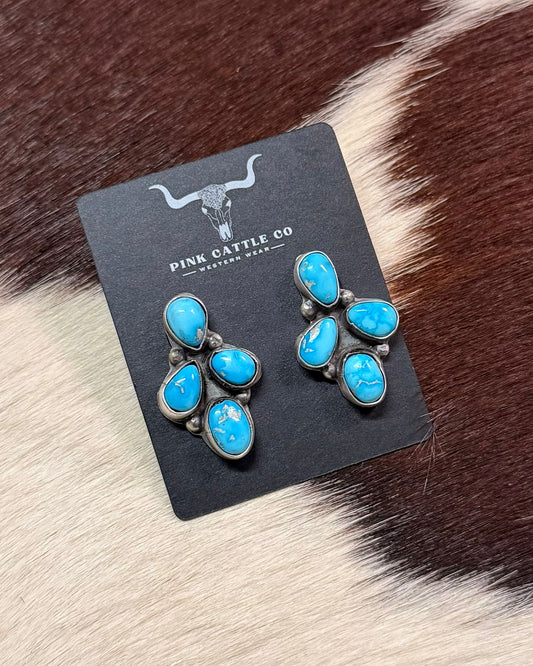Blue Ridge 4 Stone Earrings