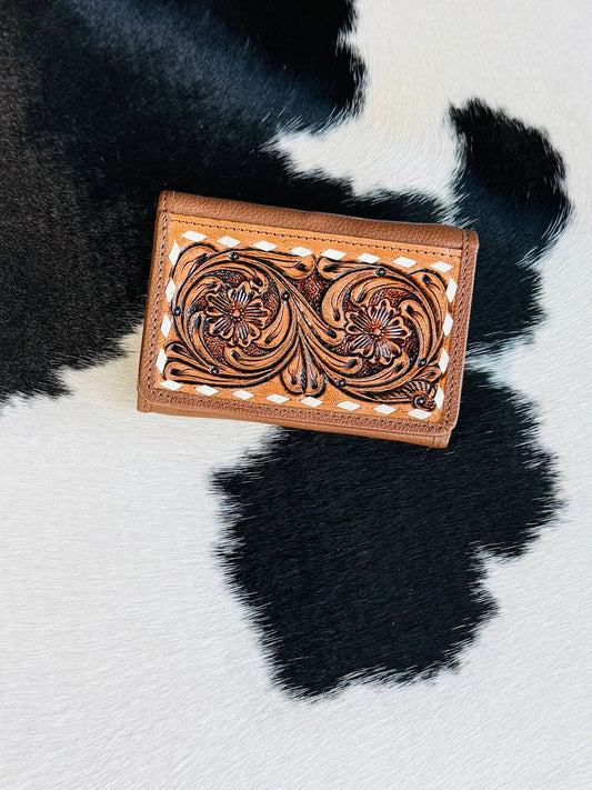 Tooled Leather Wallet