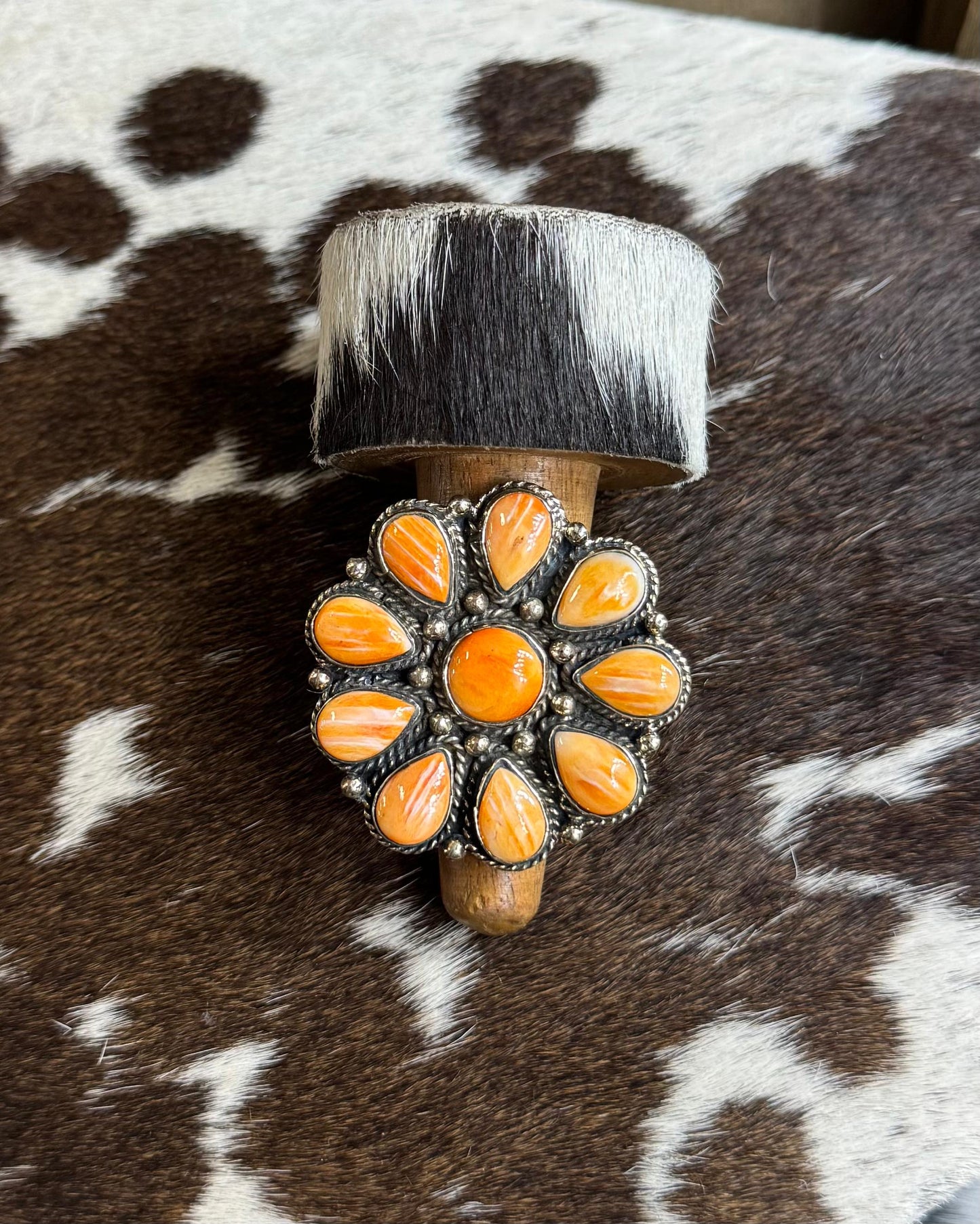 Orange Spiny Cluster Ring * NonNative