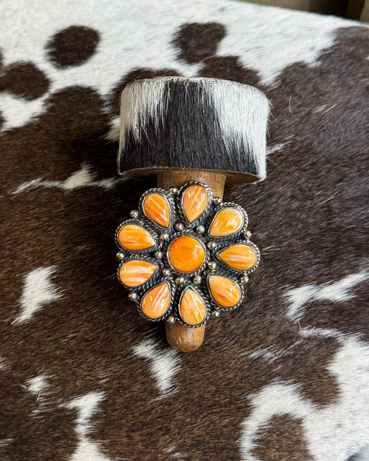 Orange Spiny Cluster Ring * NonNative
