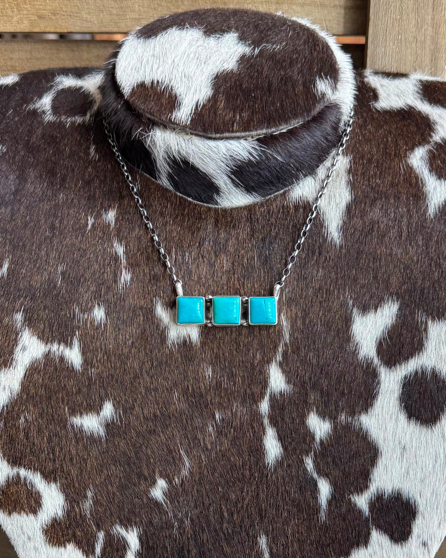 Tri Square Bar Necklace *Native