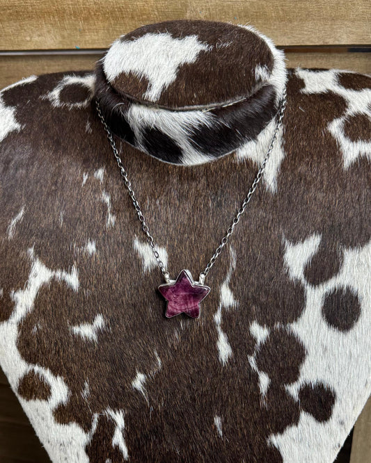 Purple Spiny Star Necklace *Native