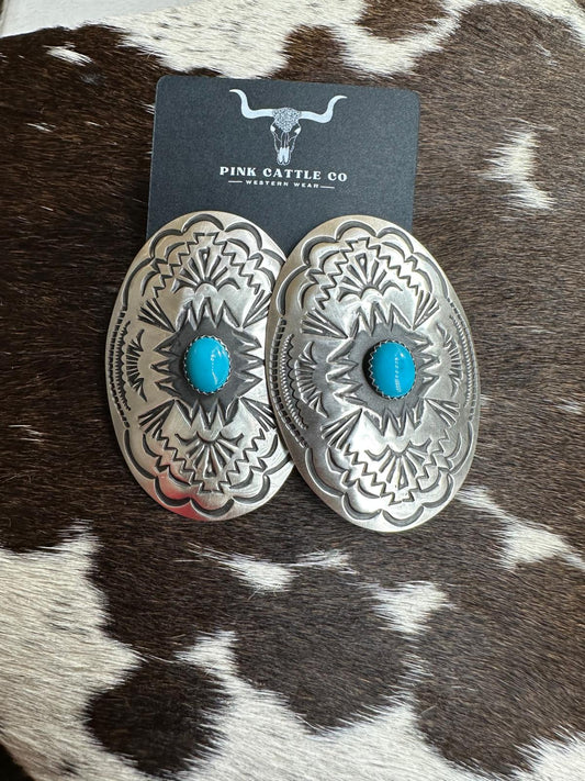 Concho Pattern Earrings *Native