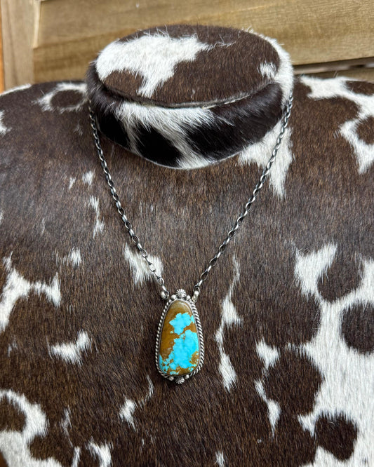 16" Single #8 Stone Necklace *Native