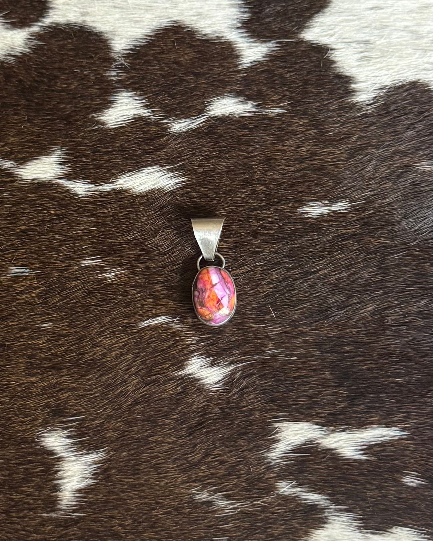 Simple Dainty Pink Dahlia Pendant *Native