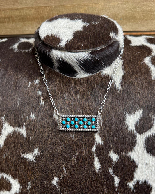 Pebbled Bar Necklace *Native