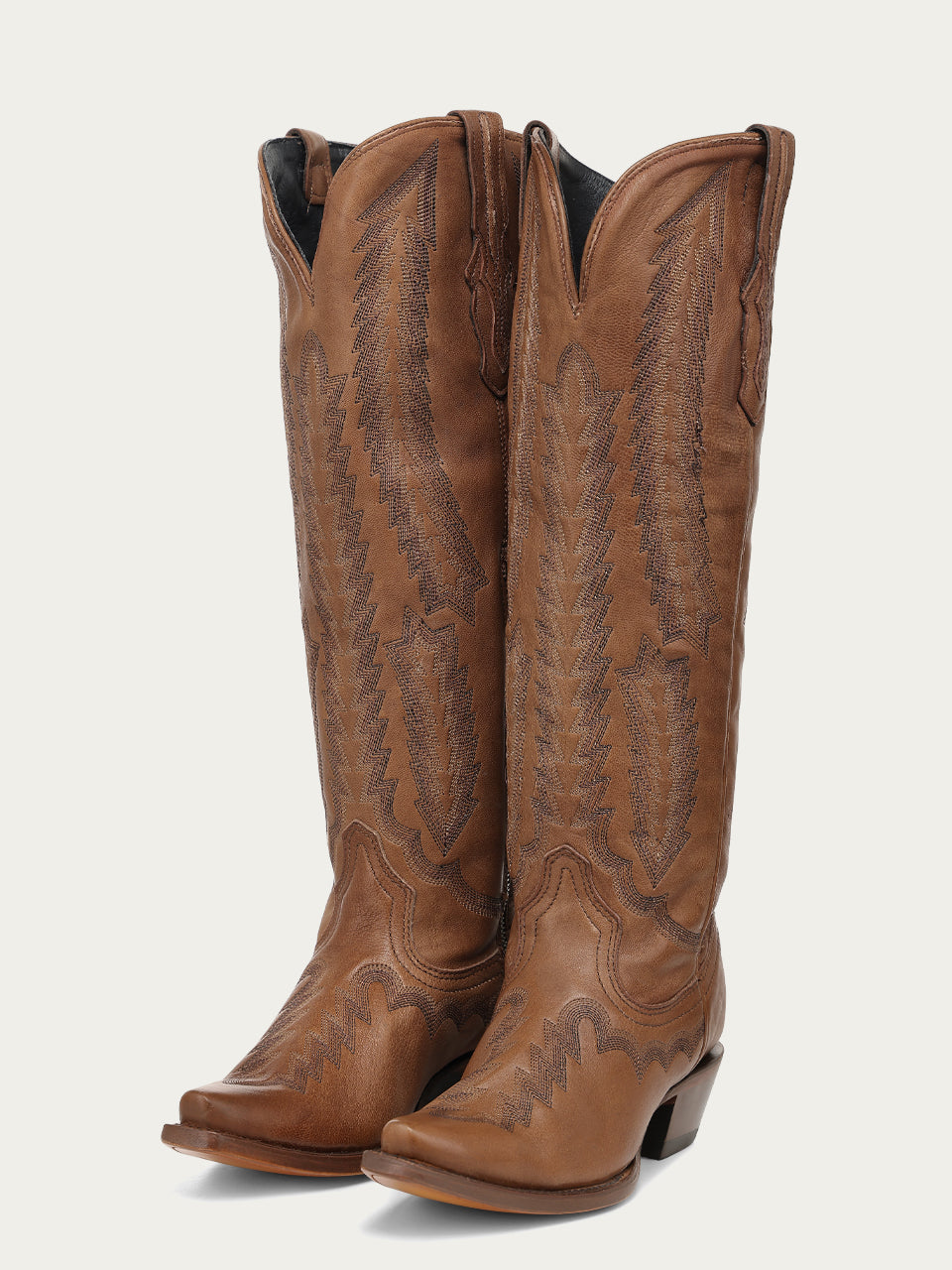 Corral Honey Serrated Pattern Tall Boot